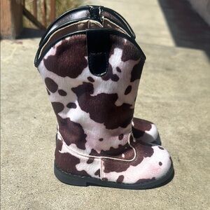 Faux Fur Cowgirl Boots Kids Toddler Size 8